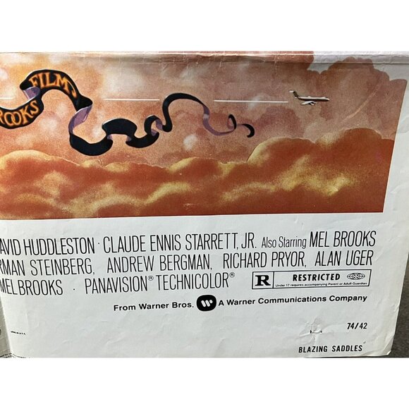 Real 1974 Blazing Saddles Original Movie Theater Poster Full-Size 41” x 27” 1S - Picture 2 of 4